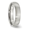 Black Bow Jewelry 5mm Stainless Steel Brushed Domed Comfort Fit Band - 4 of 4