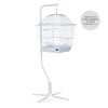 Prevue Pet Products Tubular Steel Hanging Bird Cage Stand 1781 White, 24-Inch by 24-Inch by 60-Inch - 2 of 4