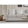 114" Upholstered 4-Seater Sectional Sofa with Console & 2 Cup Holders - 2 of 4