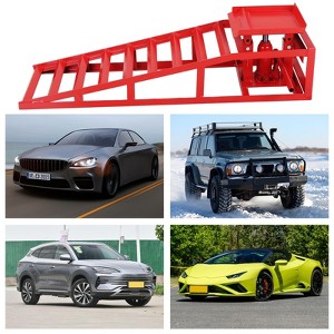2 Pack Hydraulic Car Ramps Truck Ramps Lifts 5T 10000lbs Car Trailer Garage Vehicle Ramps Lifts for Car Repair - 1 of 4