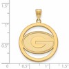 Black Bow Jewelry 14k Yellow Gold Plated Sterling Silver Georgia Bulldogs NCAA Extra Large Pendant - 2 of 3
