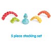 Kidoozie Rainbow Peacock Stacker, Many Ways to Stack, Colorful and engaging play, Easy to grasp, For Ages 12 months and up - 4 of 4