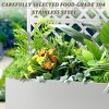 TUYOHW Metal Planter Box with Trellis, Metal Raised Garden Bed with Trellis, Garden Box for Climbing Plants, Flower - 4 of 4