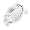 Unique Bargains RJ11 6P2C Modular Telephone Extenstion Cable Wire White 6M 20Ft - 4 of 4