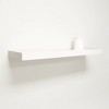 InPlace 36" Decorative Floating Shelf: Modern White, Wood Composite, 10" Depth - 2 of 3