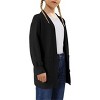 BLUEMING Girls Long Sleeve Button Front Knit Cardigan Plush Comfort Loose Fit Sweater with Functional Pockets Playful Cover Up - 3 of 4