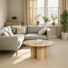 Royal Hampton Round Top with 3 Pillar Legs Mango Wood Coffee Table, 35.5 Inch - 2 of 4