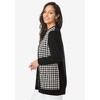 Jessica London Women's Plus Size Fine Gauge Cardigan - 4 of 4