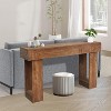 63 Inch Wood Console Table for Entryway, Rectangular Sofa Table Behind The Couch, Modern Farmhouse Console Tables for Entrance, Hallway, Living Room - 4 of 4