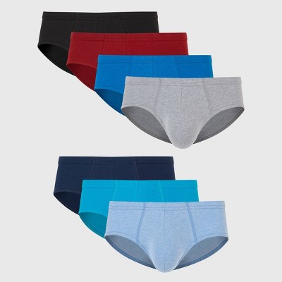 Essentials 7pk Black & Grey Briefs Pants Underwear SMALL