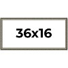 PosterPalooza | 36x16 Wood Antique Frame with UV Acrylic, 4 Finishes: Bronze, Gold, Silver, and Black - 2 of 4