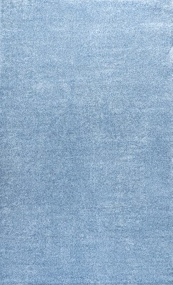 Classic Blue Solid Synthetic 10' x 14' Reversible Area Rug