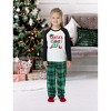 PATPAT Christmas Family Pajama Set: Christmas Print Pajamas with Matching Plaid Socks - 3 of 4