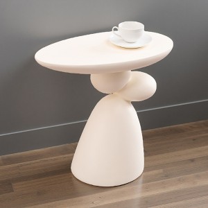 Small Fiberglass Wabi-Sabi End Coffee Table - 1 of 4