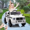 12V Licensed Mercedes-Benz G63 Kids Ride On Car, Electric Vehicle w/Remote, LED Lights, Seatbelt, MP3/USB/Bluetooth - 4 of 4