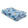 NoJo Disney Stitch Weird But Cute Blue, Teal and Coral Preschool Nap Pad Sheet - 4 of 4