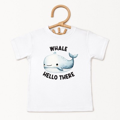 The Juniper Shop Whale Hello There Toddler Short Sleeve Tee
