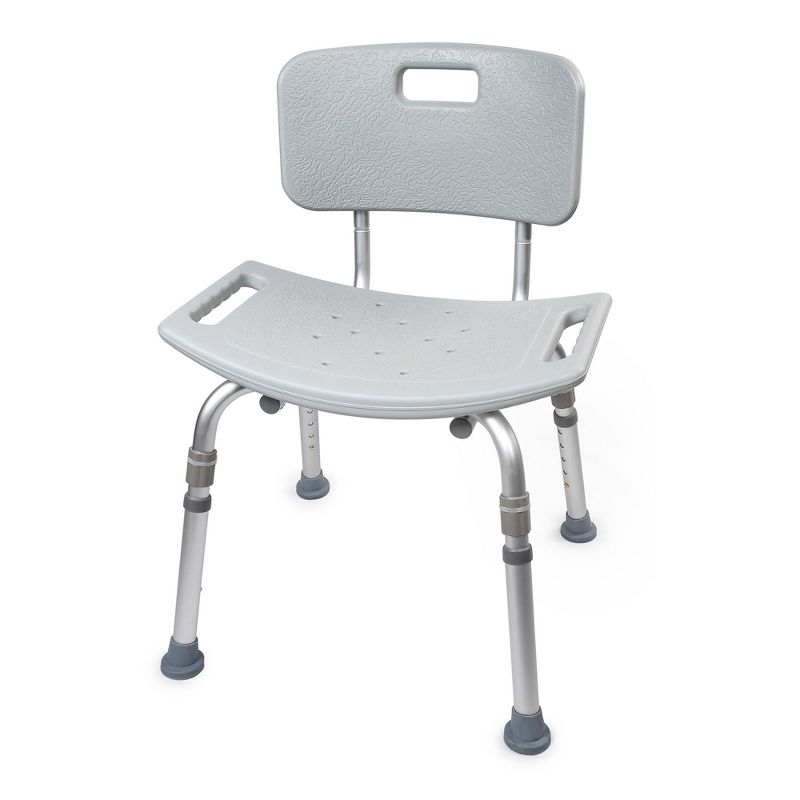McKesson Bath Bench 19.25" W 11-1/2 Inch Seat Depth 400 lbs. Weight Capacity, 4 Ct, 4 of 5