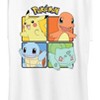 Women's - Pokémon - Pikachu Charmander Bulbasaur Squirtle Square Short Sleeve Graphic T-Shirt - 2 of 4