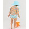 RuffleButts Baby/Toddler Girls UPF50+ Long Sleeve One Piece Rash Guard - 4 of 4