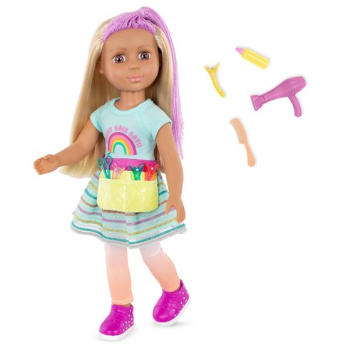 Glitter Girls Poseable Doll with Colored Hair & Accessories - Nixie