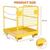 Forklift Safety Cage Forklift Man Basket 36'' x 36'' Foldable Forklift Work Platfor - 3 of 4