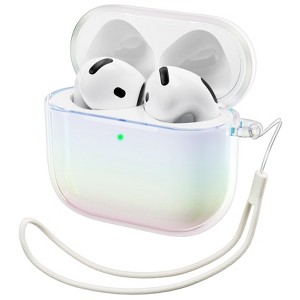 BONGEEK AirPods 4 Protective Case, drop-proof TPU material, 2024 version, with LED colorful flashing effect, compatible with fourth-generation AirPods - 1 of 4