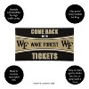 Evergreen Come Back with Tickets Wake Forest 28" x 16" Woven PVC Indoor Outdoor Doormat - 3 of 4