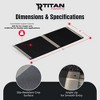 Titan Ramps 12" Aluminum Threshold Ramp for Doorways, or Raised Landings, 300 lbs Capacity Suitable for Wheelchairs, Walkers & People with Canes - 3 of 4