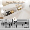 Vanity Desk with LED Lights & Power Outlet - Makeup Table with 3 Drawers, Storage Shelves & Tilt Mirror - 4 of 4