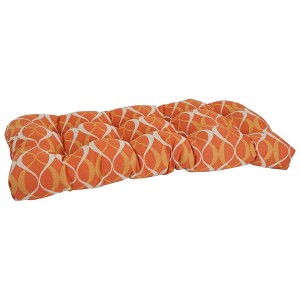 Blazing Needles, 42-inch by 19-inch U-Shaped Premium Outdoor Tufted Settee/Bench Cushion - 1 of 2