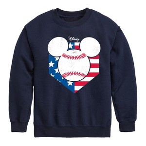 Boys' - Disney - Americana Graphic Long Sleeve Fleece Sweatshirt - 1 of 4