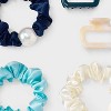 Claw Hair Clip and Hair Twister Set 5 pc - A New Day™ Blue - 4 of 4