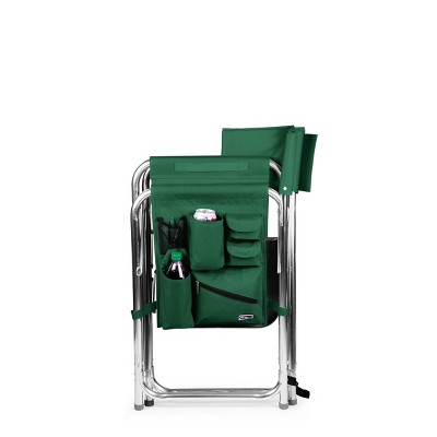 Hunter Green Ultimate Comfort Portable Sports Chair with Side Table