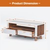 Costway 47'' TV Stand Media Entertainment Center Console w/ 2 Drawers Open Shelve - 4 of 4