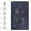 Kumasinova Area Rug, Non-Slip Low-Pile Living Room Rug, Boho Washable Rugs, Stain-Resistant Door Mat, Kids & Pets Friendly - 3 of 4