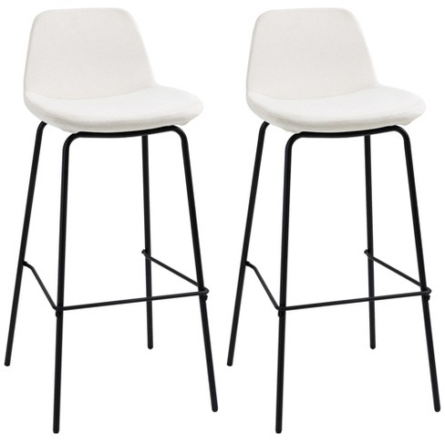 White bar discount chairs with backs