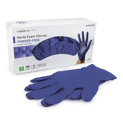 Mckesson Confiderm® 4.5c Nitrile Exam Glove, Medium, Blue : Target