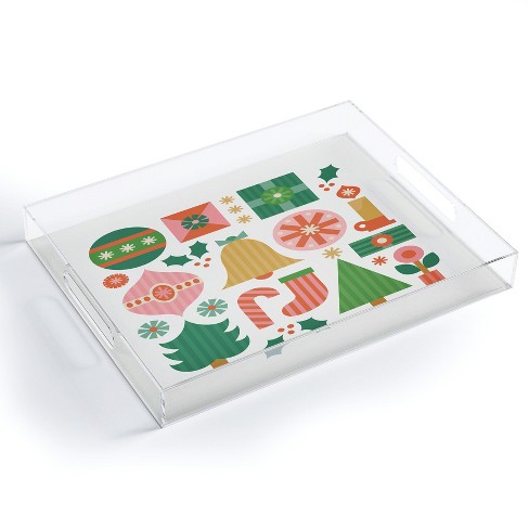 Carey Copeland Gifts of Christmas Acrylic Tray - Deny Designs - image 1 of 4