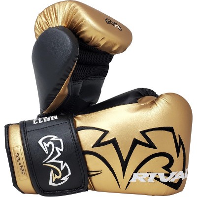 Rival RS11V-Evolution Hook and Loop Sparring Boxing Gloves Gold 