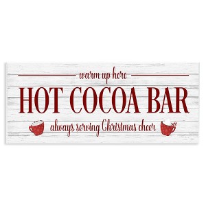 Stupell Industries Hot Cocoa Bar Winter Beverage, 17" x 7" - 1 of 4