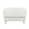 CAVINAS Storage Ottoman Bench Faux Fur Entryway Bench Modern End Of Bed Bench with Gold Legs for Living Room, Entryway - 4 of 4