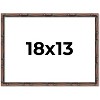 PosterPalooza | 18x13 Thin Bamboo Picture Frame, UV Acrylic, 2 Finishes - Gold and Brown - 2 of 4