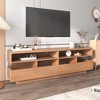 Chic Crate-Modern Media Console – 75In TV Stand w/ 4-Drawer & Acrylic Transparent Drawers, Fits 55-75In TVs - 4 of 4
