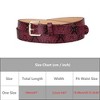 INSPIRE CHIC Women's Slim Thin Snakeskin Embossed Faux Leather Skinny Belts Waistband - 4 of 4