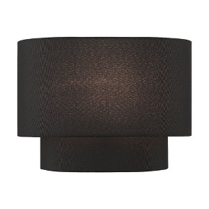 Livex Lighting Bainbridge 1 - Light Wall Light in  Black - 1 of 4