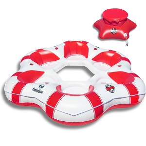 Swimline Solstice Inflatable SuperChill Island 6 Person Water Raft Float Lounger - 1 of 4