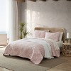 Tommy Bahama Distressed Water Leaves Quilt Set Pink Coral - 2 of 4