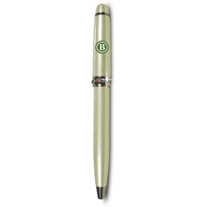 Pavilion Gift Company - "B" Monogrammed Green Pen - 4.25" with Colored Gems - Pens - 1 of 1