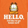 Boys' - Garfield - Hello Go Home Now Short Sleeve Graphic T-Shirt - 2 of 4